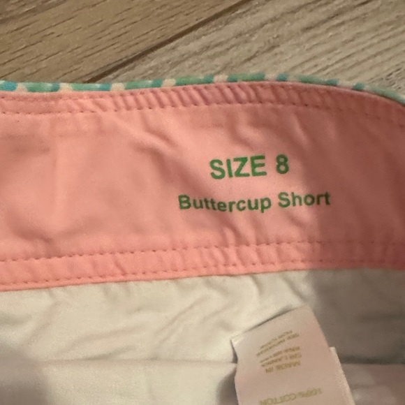 Lilly Pulitzer Mint Checkered Scalloped Shorts - Picture 3 of 4